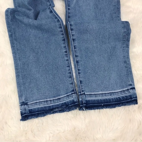 PILCRO High Rise Cigarette Jean Size 31 Slim Straight Leg High Waist Raw Hem - Picture 10 of 14